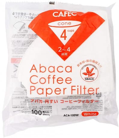 Cafec Abaca Paper Filter Suitable for V60 Size 2
