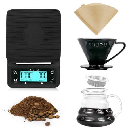 مجموعة تقطير V60 بكج من 4 قطع