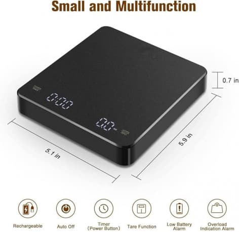 Digital scale with charger timer