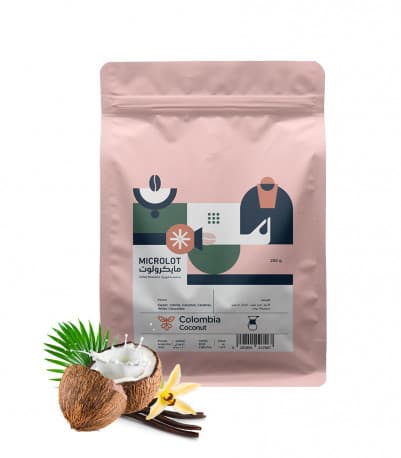 Microlot Roaster Colombia Coconut Coffee Beans 250g