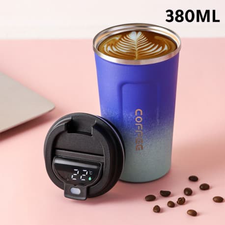 Vacuum thermos cup 380ml blue
