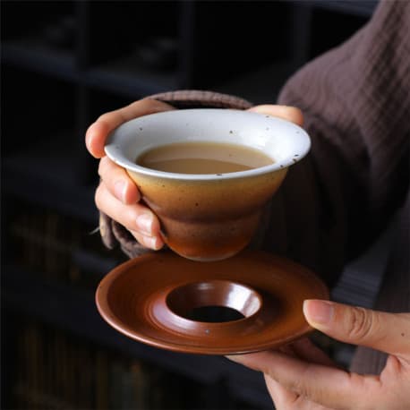 كوب قهوة سيراميك مع صحن سعة 160مل
