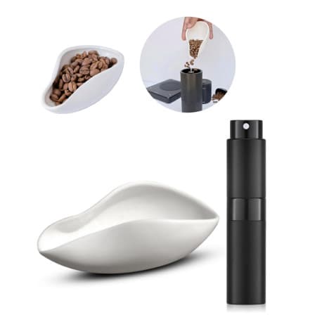 Coffee Bean Weighing Tray With spray can set of 2