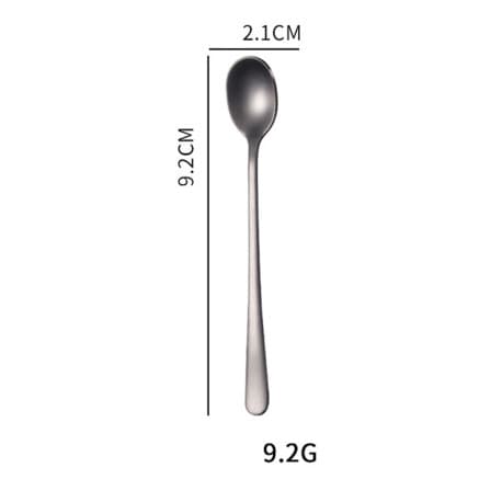 Stainless steel spoon black 9.2 cm