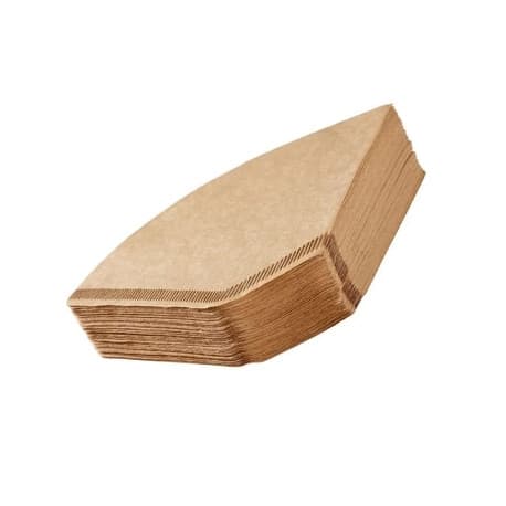 6 Cups Filter Paper - Brown - 100pcs Per Bag