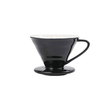 4 Cups Dripper Ceramic - Black - Design 02