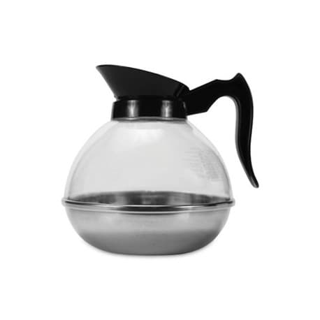 BUNN O MATIC Easy Pour Stainless Steel Base Glass Decanter