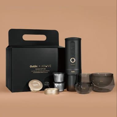 OutIn Nano Portable Espresso Machine x KRUVE Barista Gift Set