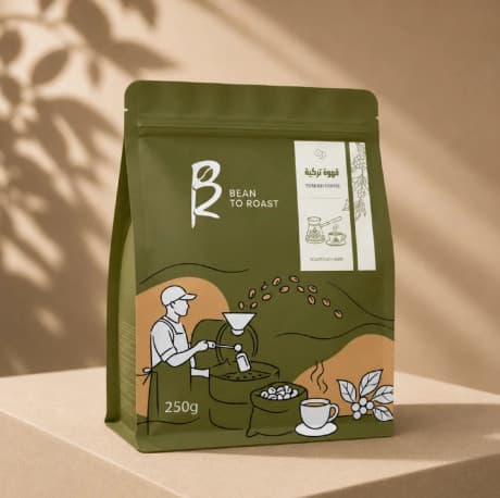 قهوة تركيه ٢٥٠ جرام - bean to roast