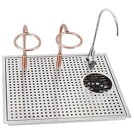 MIBRU Pitcher RINSER with Side Sprays Drain and Drip Tray for Barista Coffee Bar Glass Cup