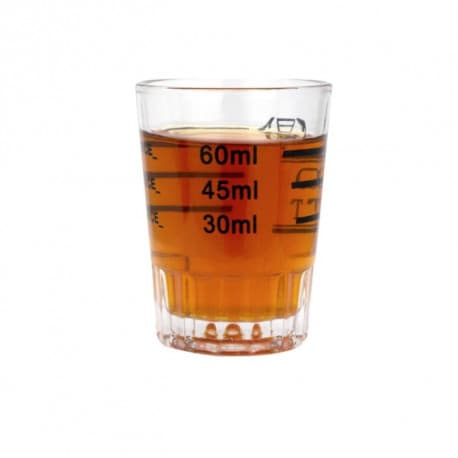 Espresso Coffee Cup Glass Measuring Cup Tow Shot 60 ml