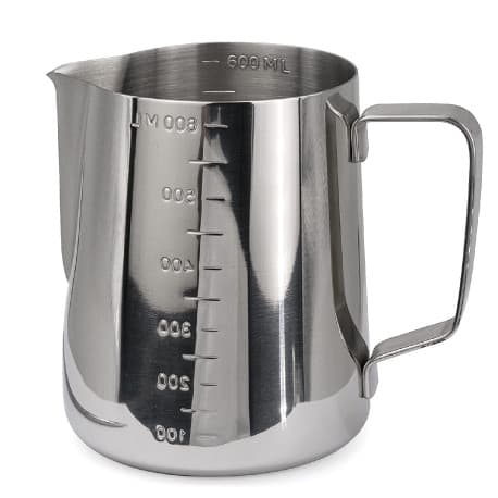 Coffee pitcher stainless steel milk pot engraved 600ml