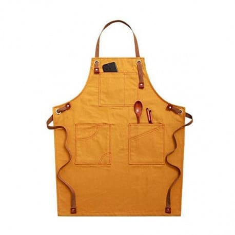 Apron Barista Fabric Camel Straps
