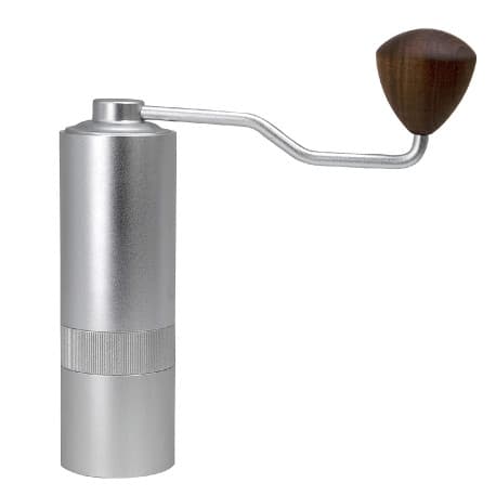 Mibru Coffee Manual Grinder with Wooden Handle - Silver