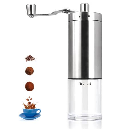 Mibru Stainless Steel Manual Coffee Grinder - Ceramic Burr