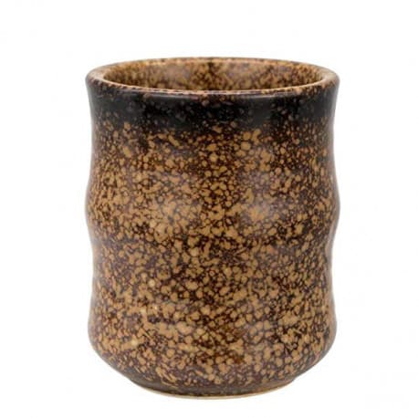 Ceramic Coffee Cup, Wavy Brown - 150ml