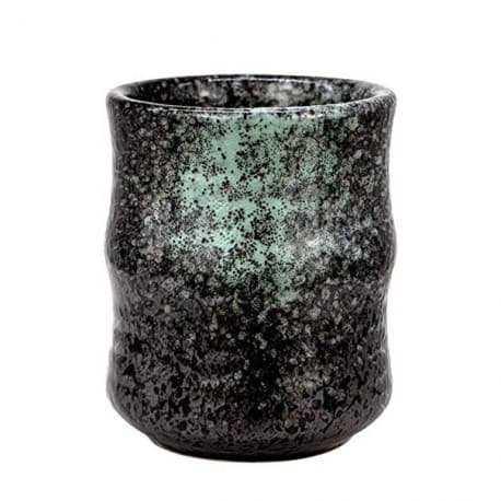 Ceramic Coffee Cup, Wavy Black - 150ml