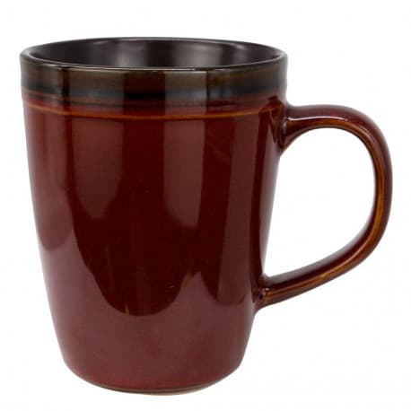 Ceramic Coffee Cup with Hand, Red - 350ml