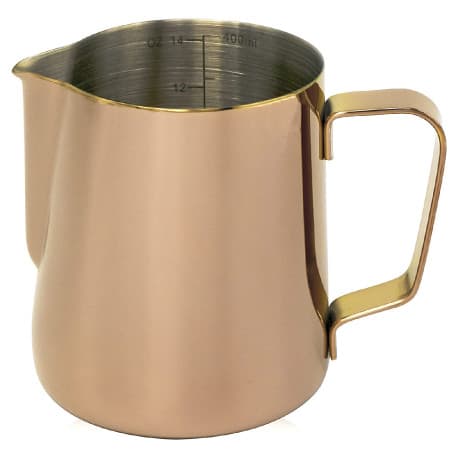 Milk Frothing Jug Latte Art Cup Barista Kitchen Home Espresso Steaming Coffee 400ml Gold