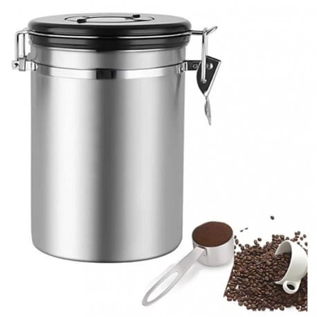 MIBRU Coffee Stainless Steel Container Jar 1400ML Silver