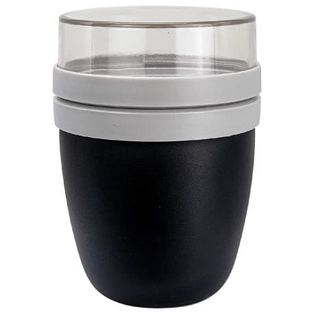 MIBRU Dual level food container for travel black