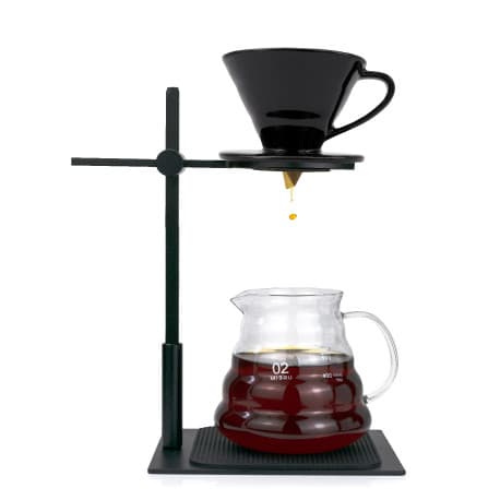MIBRU V60 Dripping Base Metal Coffee Set Of 4pcs Drip Coffee Maker Funnel Coffee Holder Tools For Home And Kitchen Coffee Access