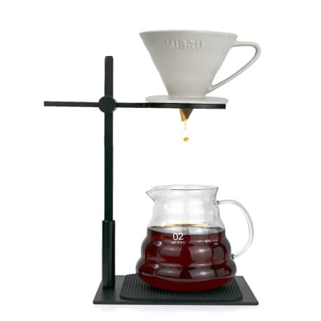 MIBRU V60 Dripping Base Metal Coffee Set Of 4pcs Drip Coffee Maker Funnel Coffee Holder Tools For Home And Kitchen Coffee Access