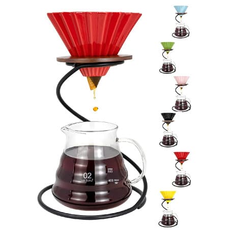 V60 Coffee Machine Set Filter Espresso Drip Maker Funnel Ceramic Holder Hools For Home and Kitchen Accessories