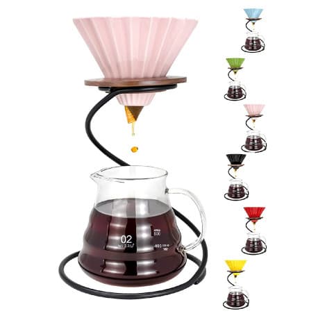 V60 Coffee Machine Set Filter Espresso Drip Maker Funnel Ceramic Holder Hools For Home and Kitchen Accessories