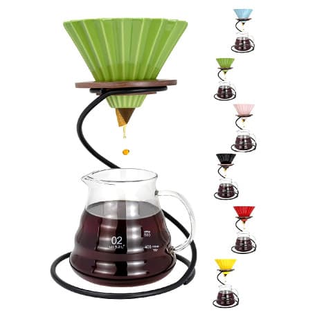 V60 Coffee Machine Set Filter Espresso Drip Maker Funnel Ceramic Holder Hools For Home and Kitchen Accessories