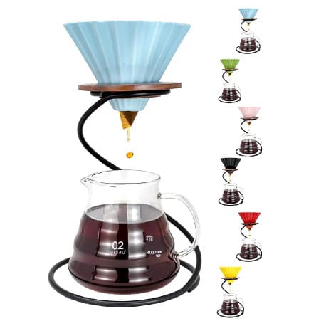 V60 Coffee Machine Set Filter Espresso Drip Maker Funnel Ceramic Holder Hools For Home and Kitchen Accessories