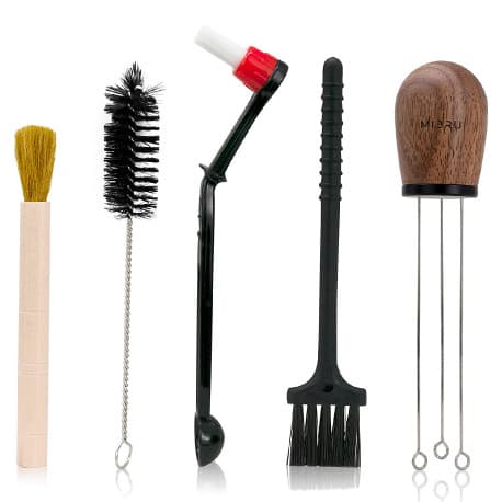Espresso Coffee Stirrer Brush Set Of 5 Pieces