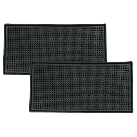 Coffee Rubber Service Mat Non Slip Set Of 2 Dish Glass Drying Flexible Coasters Leakproof Baritsa Restaurant Kitchen 30x15CM