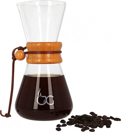 ابريق القهوة الزجاجي مقاوم للحرارة 600 مل من Barista Genie