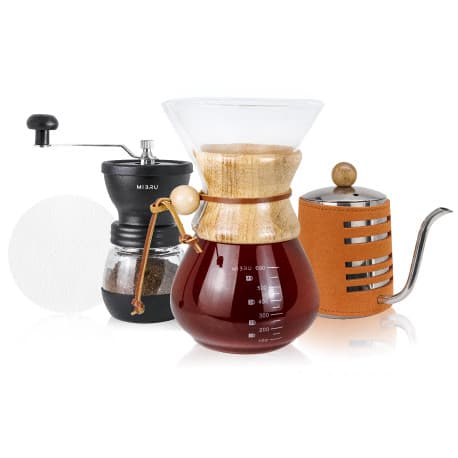 Chemex Coffee Maker Set of 4 Pieces Drip Package For Drip Coffee Coffee