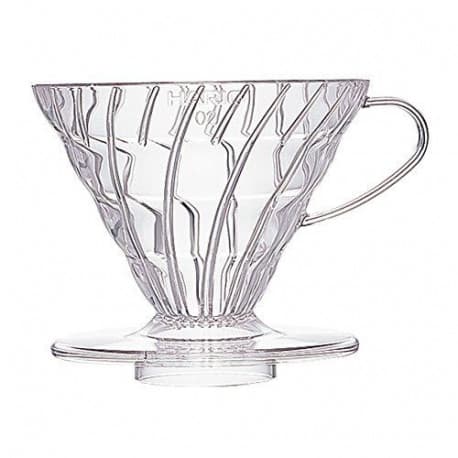 Hario V60 Coffee Dripper Plastic, Clear - Size 02