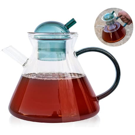 Tea and herbal glass jug 480ml green