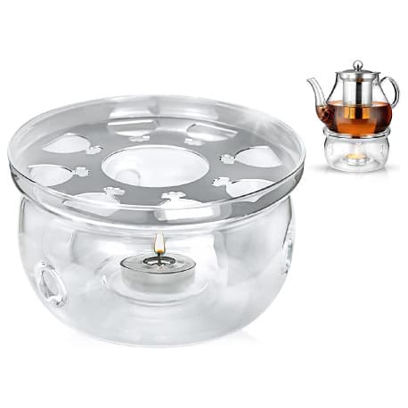 Candle heating glass base