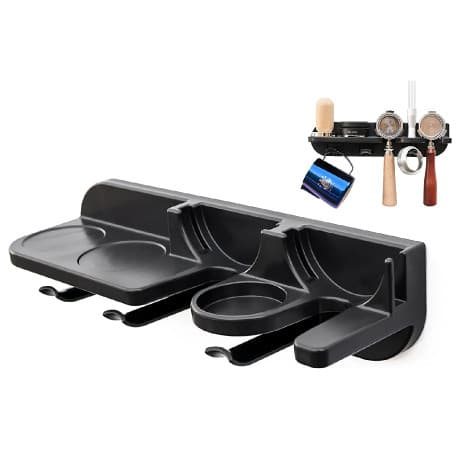Coffee espresso accessories wall mounted holder