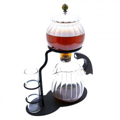 Tea herbal drink dispenser metal glass