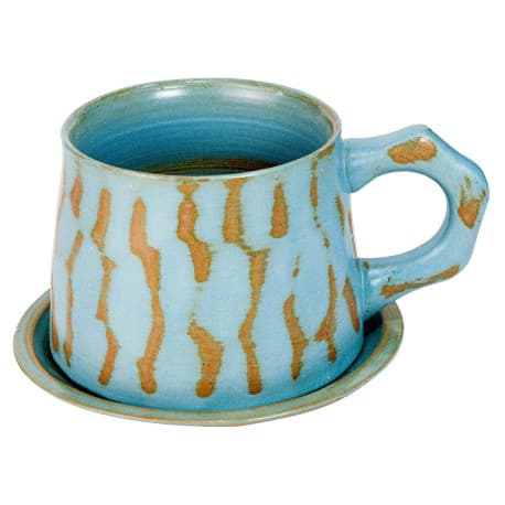 Coffee ceramic cup with plate 230ml