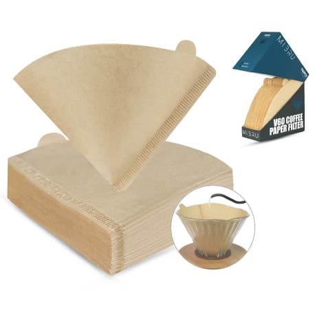 MIBRU Coffee V60 Paper Filter Brown 100PCS With Box