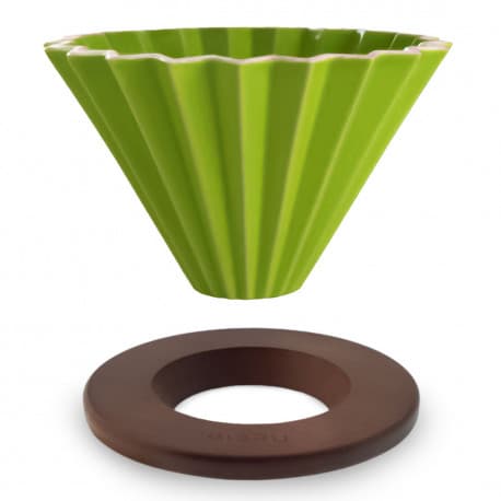 Coffee ciramic dripper zigzag v01 1-2 cups green