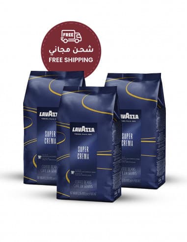 Lavazza Super Crema Coffee Beans (Pack of 3 - 1 Kg)