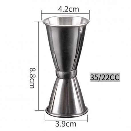 Mesure Cup Stainless Steel Cocktail Double Head 22-35ml