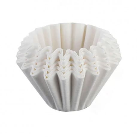 Coffee wave shape 155mm filter for drip coffee white