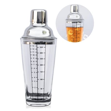 Coffe and Cold Drinks Shaker Glass and Stainless 400ml
