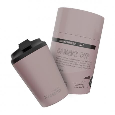 Lilac Ceramic Interior Reusable Cup 12oz - Fressko