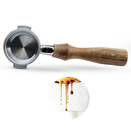 Coffee Professional Universal 58mm coffee portafilter bottomless olive wood
