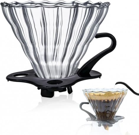 MIBRU Coffee V60 Dripper Glass Size 02